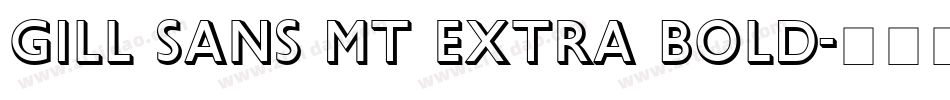 Gill Sans MT Extra Bold字体转换